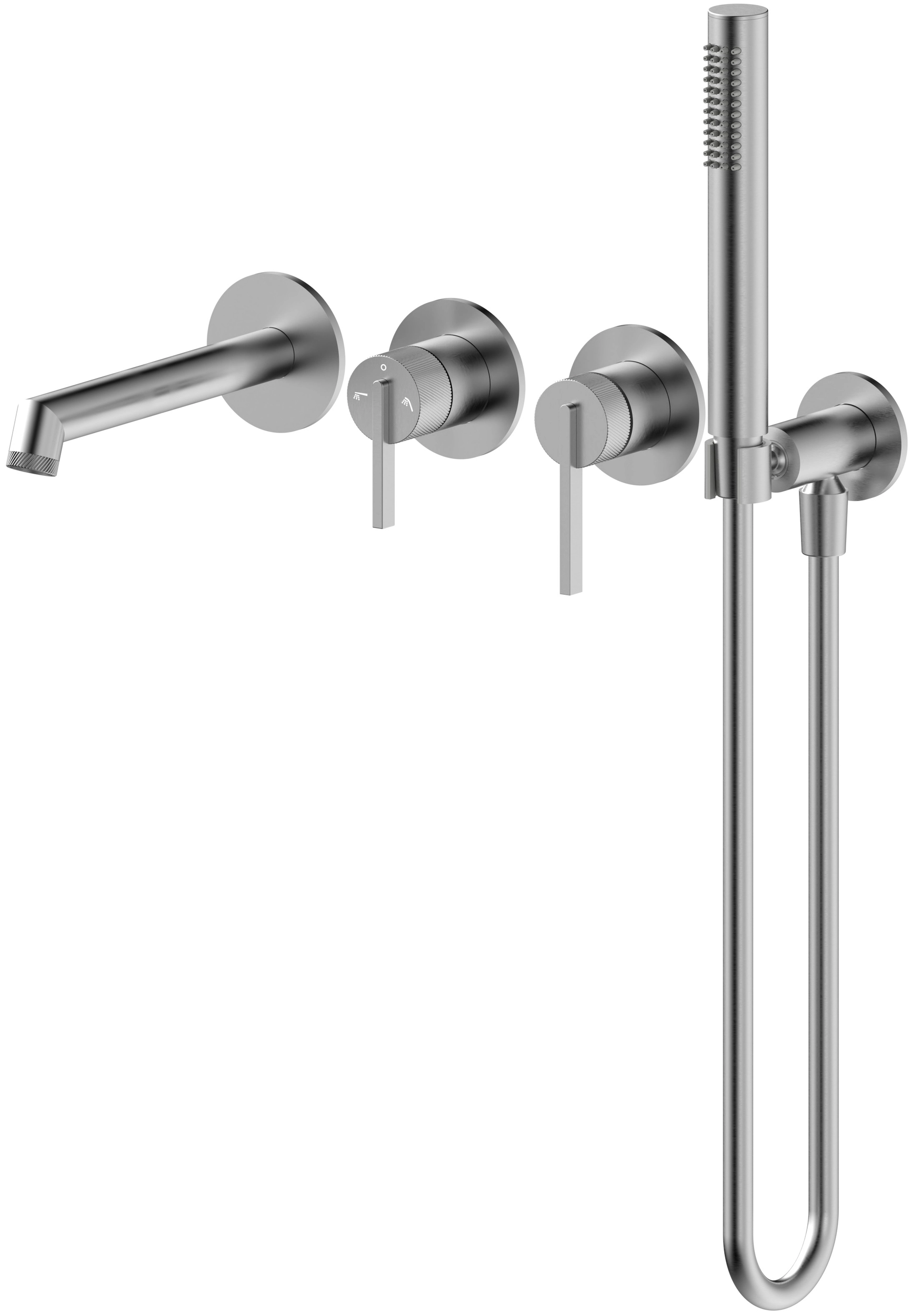 Emporia Ori bateria wannowa podtynkowa, 4-otworowa z boxem